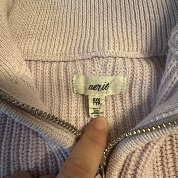 Aerie Oversized Quarter Zip - Picture 2 of 3